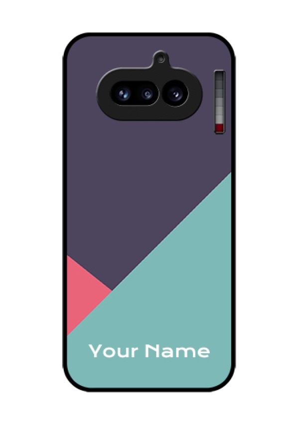 Nothing Phone 4A 5G Custom Glass Phone Case - Tri Color Abstract Design