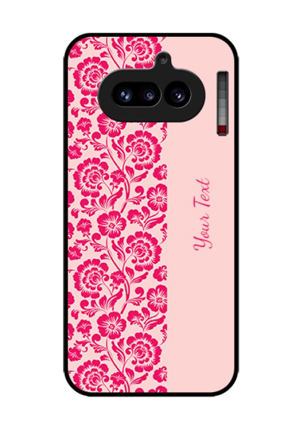 Nothing Phone 4A 5G Custom Glass Phone Case - Attractive Floral Pattern Design
