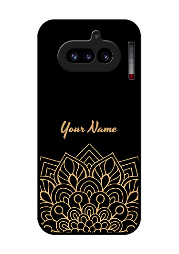 Nothing Phone 4A 5G Custom Glass Phone Case - Golden Mandala Design