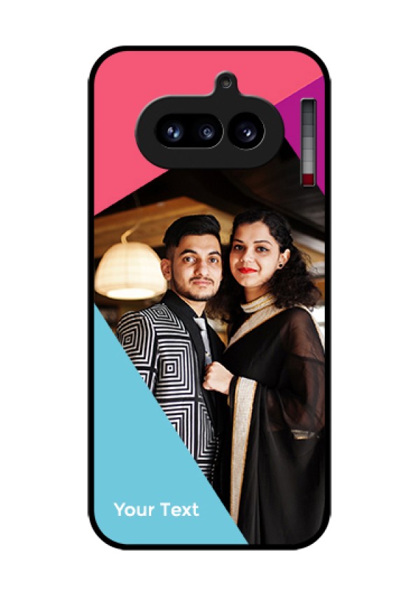Nothing Phone 4A 5G Custom Glass Phone Case - Stacked Triple Colour Design