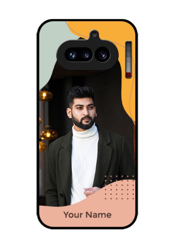 Nothing Phone 4A 5G Custom Glass Phone Case - Tri - Coloured Overlay Design