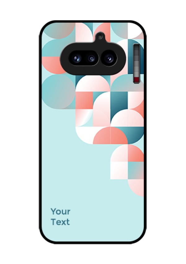 Nothing Phone 4A 5G Custom Glass Phone Case - Stylish Semi - Circle Pattern Design