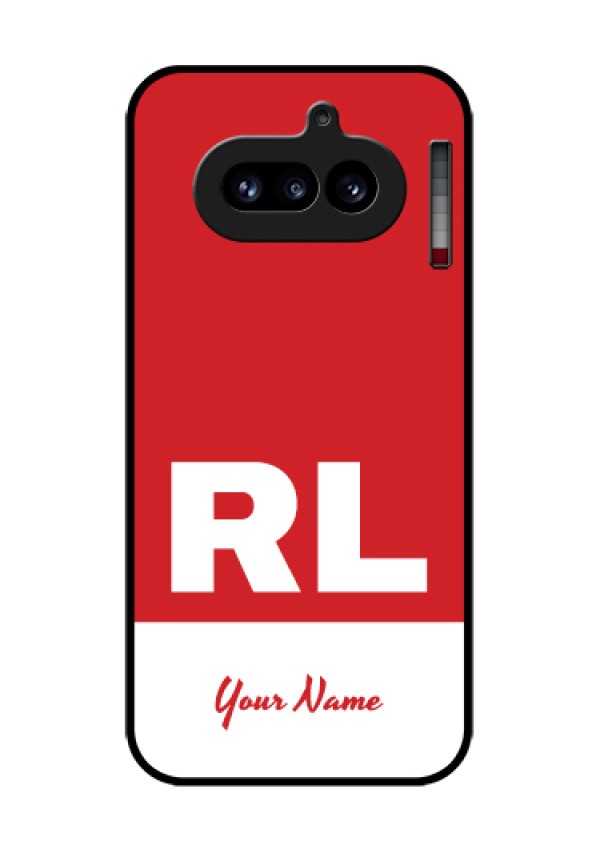 Nothing Phone 4A 5G Custom Glass Phone Case - Dual Tone Custom Text Design