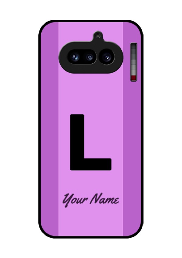 Nothing Phone 4A 5G Custom Glass Phone Case - Tricolor Custom Text Design