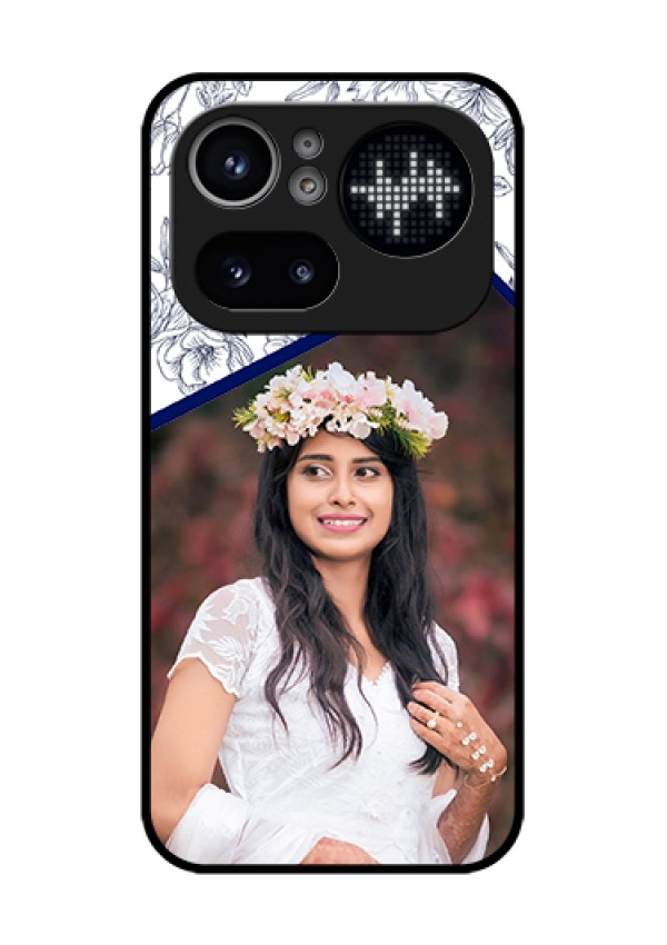 Nothing Phone 4A Pro 5G Custom Glass Phone Case - Classy Floral Design