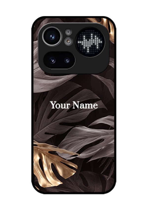 Nothing Phone 4A Pro 5G Custom Glass Phone Case - Wild Leaves Digital Paint Design