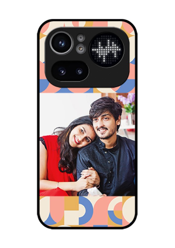 Nothing Phone 4A Pro 5G Custom Glass Phone Case - Semi - Circle Maze Pattern Design