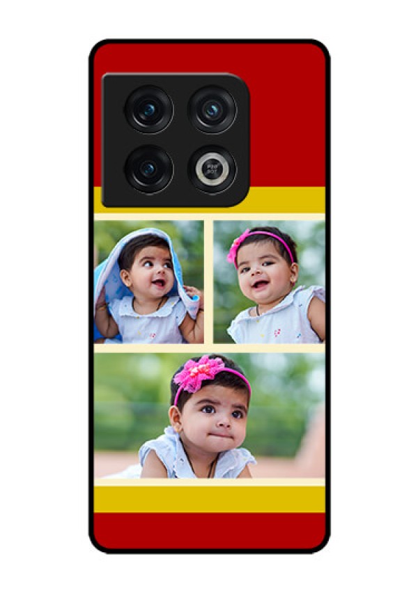OnePlus 10 Pro 5G Custom Glass Mobile Case - Multiple Pic Upload Design