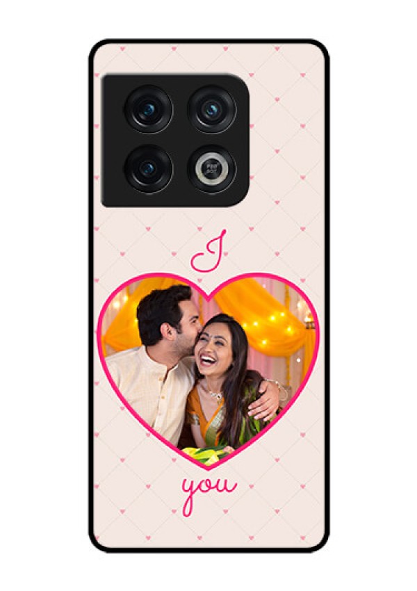 OnePlus 10 Pro 5G Custom Glass Mobile Case - Heart Shape Design