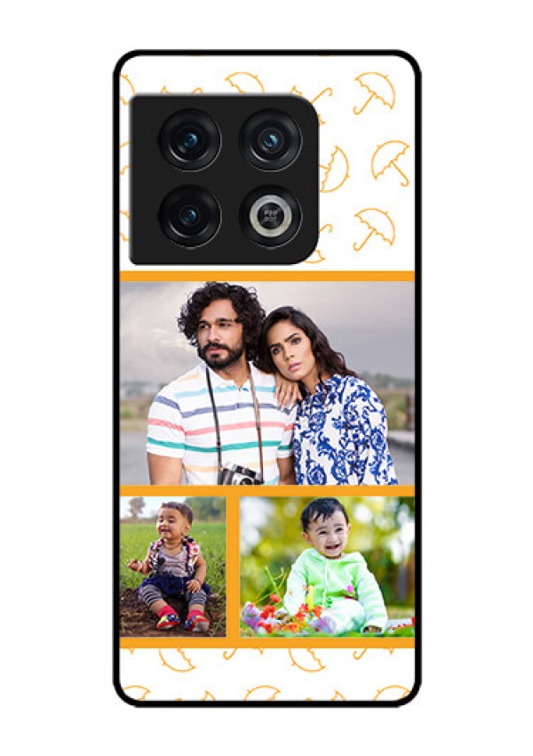 OnePlus 10 Pro 5G Custom Glass Mobile Case - Yellow Pattern Design