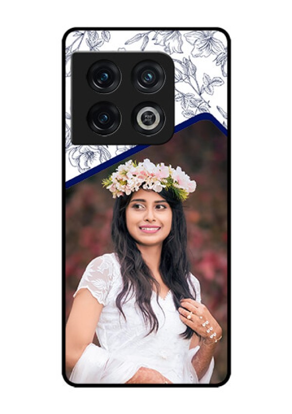 OnePlus 10 Pro 5G Personalized Glass Phone Case - Premium Floral Design