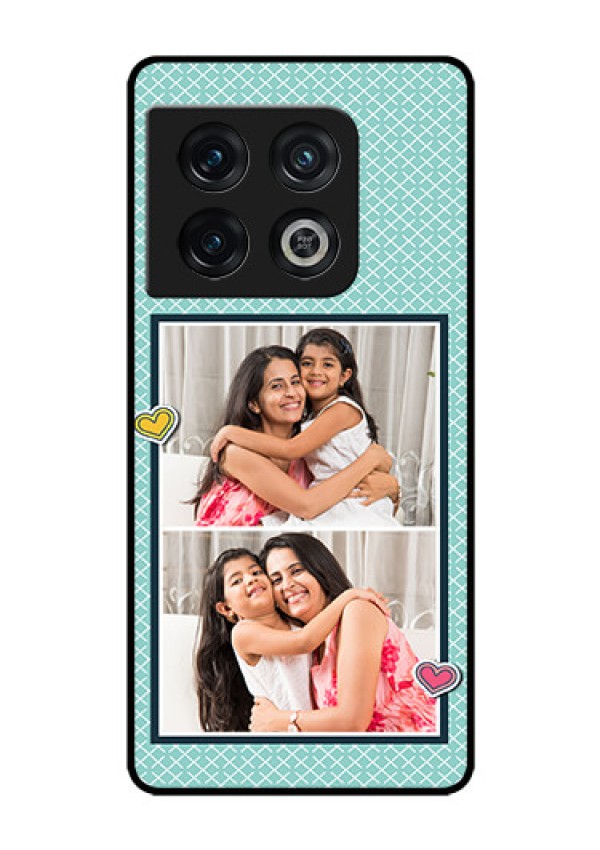 OnePlus 10 Pro 5G Custom Glass Phone Case - 2 Image Holder with Pattern Design