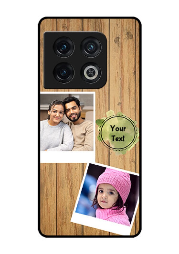 OnePlus 10 Pro 5G Custom Glass Phone Case - Wooden Texture Design