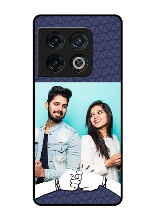 OnePlus 10 Pro 5G Photo Printing on Glass Case - with Best Friends Design