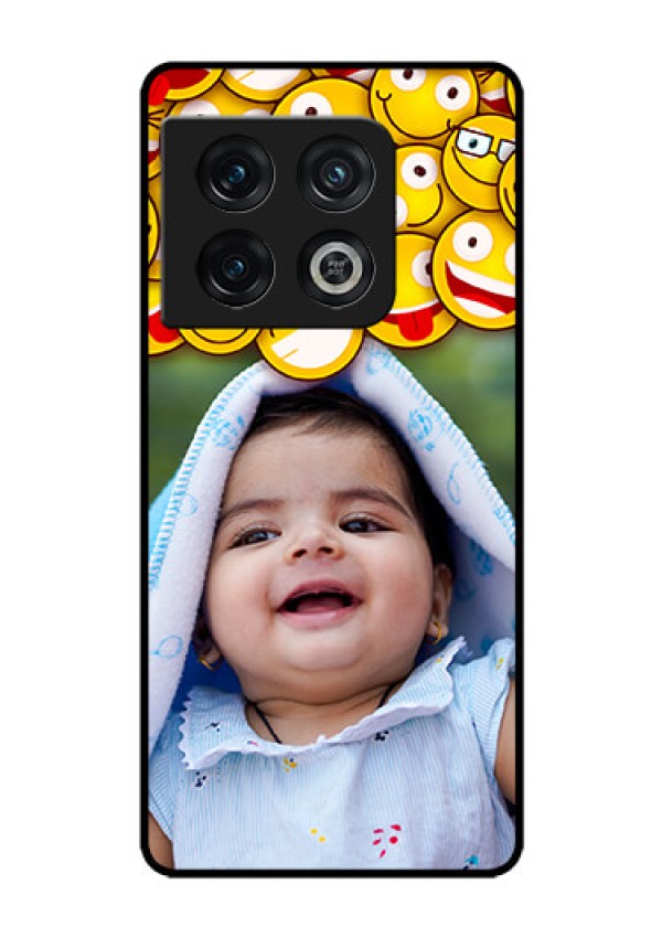 OnePlus 10 Pro 5G Custom Glass Mobile Case - with Smiley Emoji Design