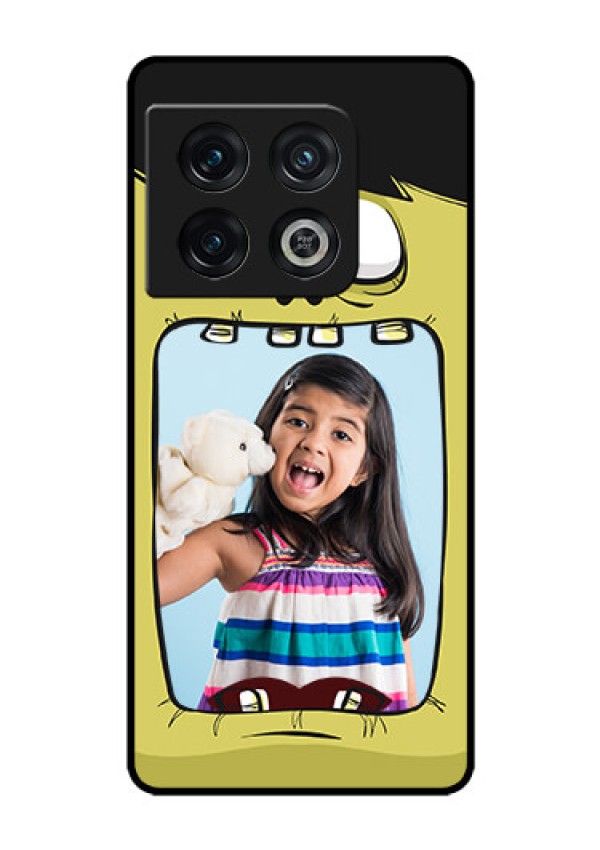 OnePlus 10 Pro 5G Personalized Glass Phone Case - Cartoon monster back case Design