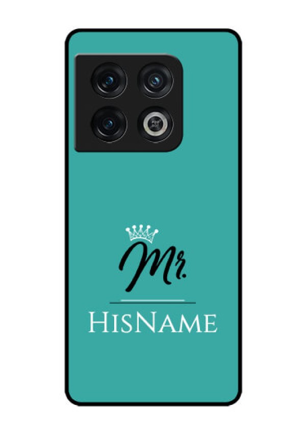 OnePlus 10 Pro 5G Custom Glass Phone Case Mr with Name