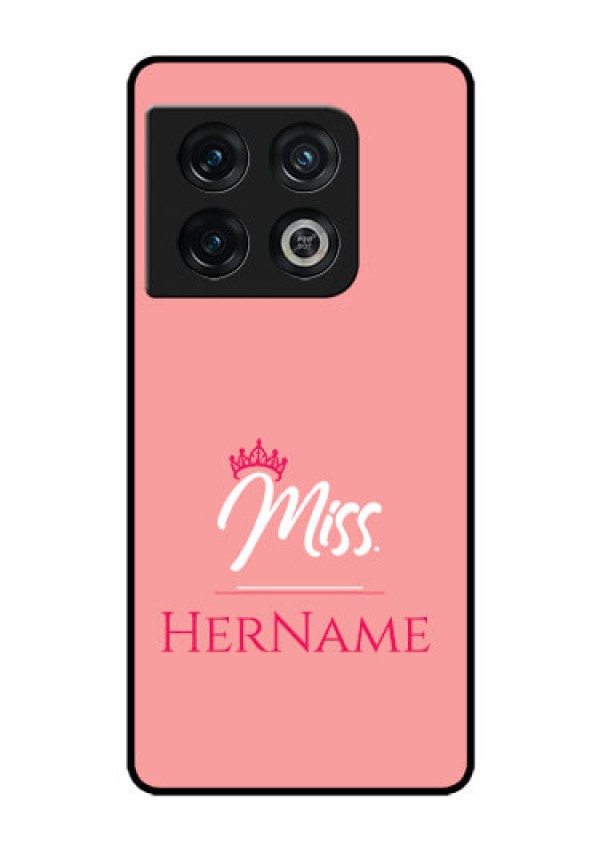 OnePlus 10 Pro 5G Custom Glass Phone Case Mrs with Name