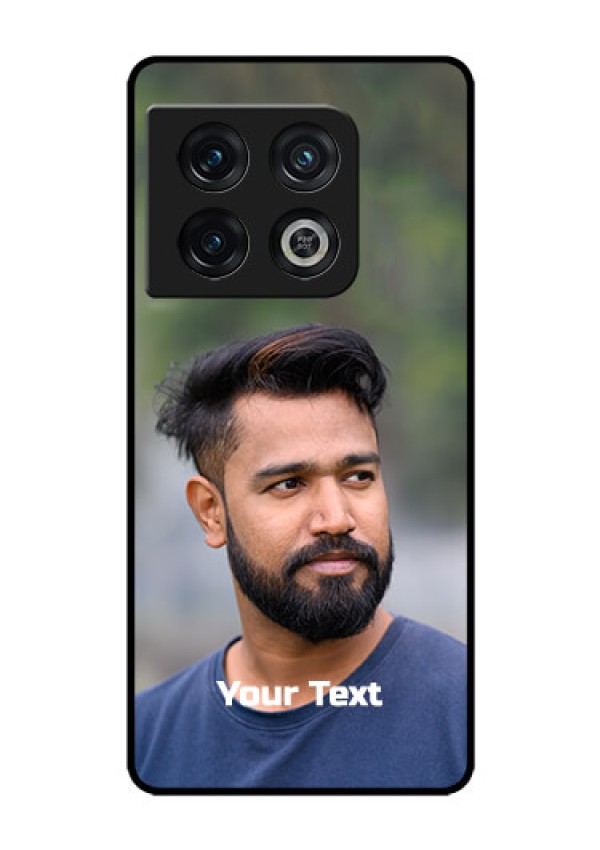 OnePlus 10 Pro 5G Glass Mobile Cover: Photo with Text