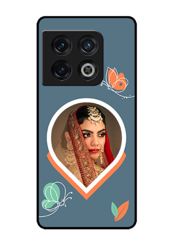 OnePlus 10 Pro 5G Custom Glass Mobile Case - Droplet Butterflies Design