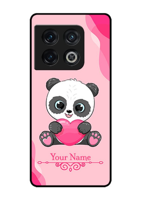 OnePlus 10 Pro 5G Custom Glass Mobile Case - Cute Panda Design