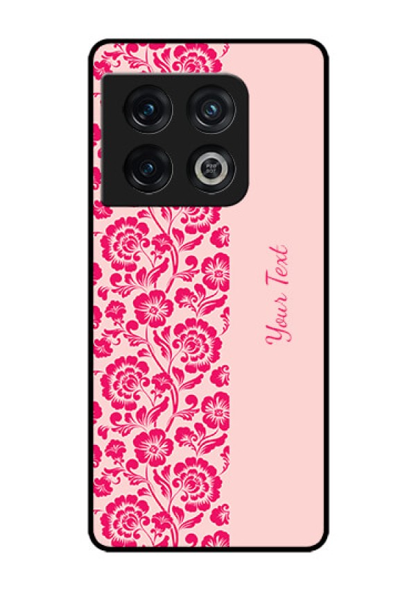 OnePlus 10 Pro 5G Custom Glass Phone Case - Attractive Floral Pattern Design