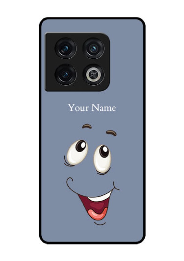OnePlus 10 Pro 5G Photo Printing on Glass Case - Laughing Cartoon Face Design