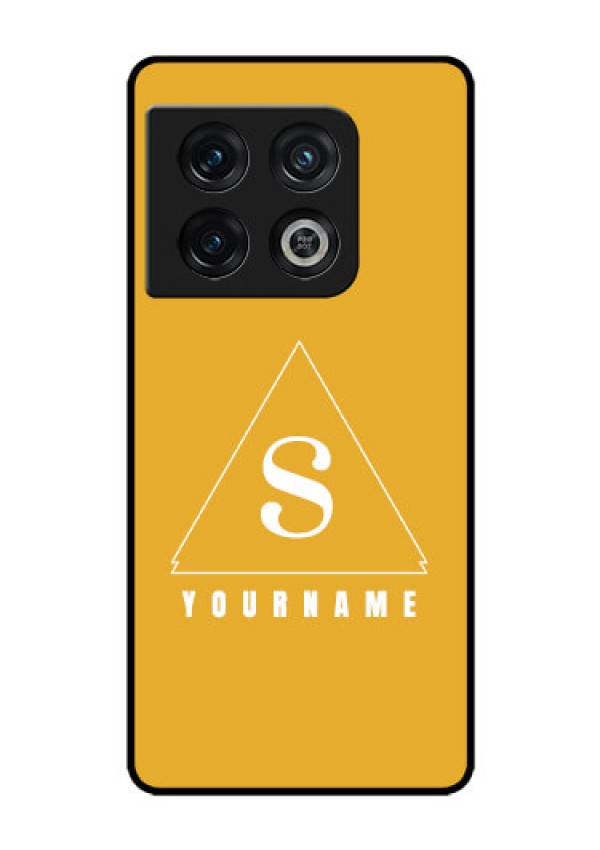 OnePlus 10 Pro 5G Personalized Glass Phone Case - simple triangle Design