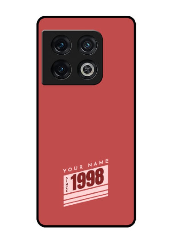 OnePlus 10 Pro 5G Custom Glass Phone Case - Red custom year of birth Design