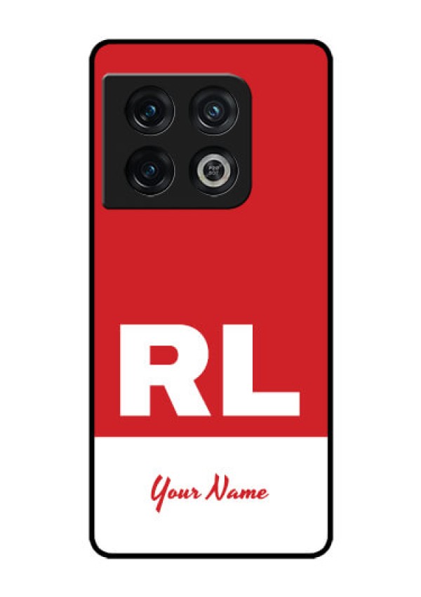 OnePlus 10 Pro 5G Personalized Glass Phone Case - dual tone custom text Design