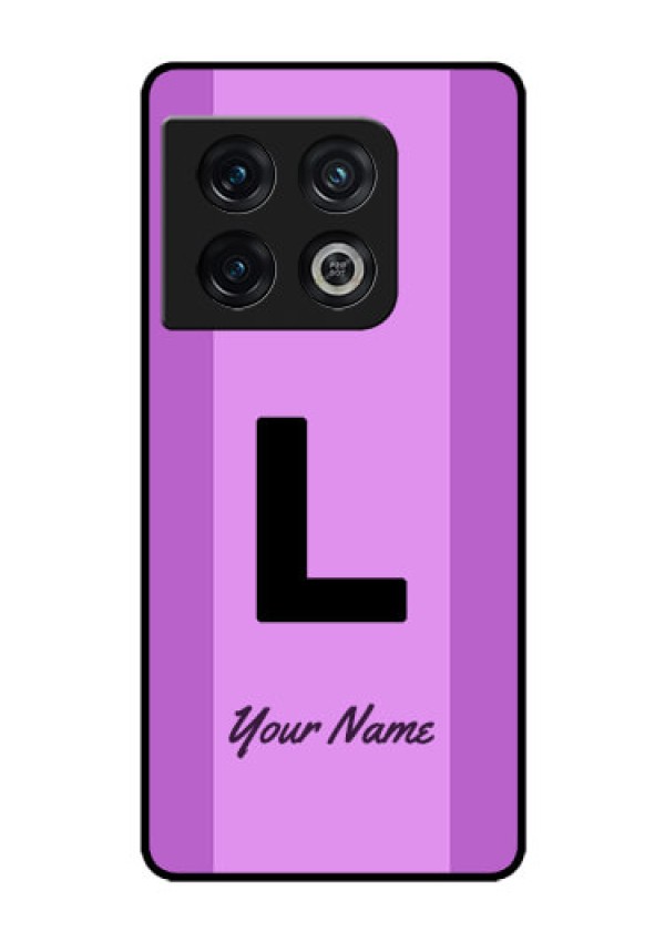 OnePlus 10 Pro 5G Custom Glass Phone Case - Tricolor custom text Design