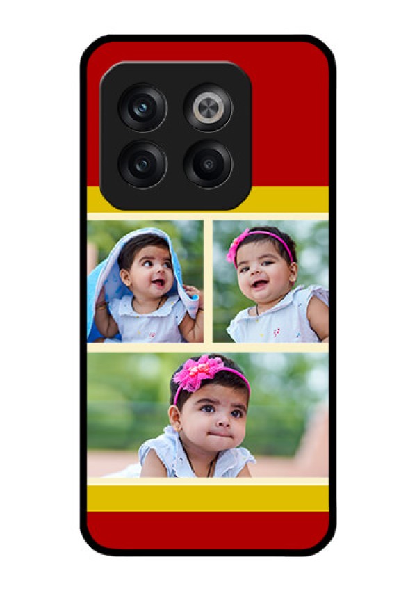 OnePlus 10T 5G Custom Glass Mobile Case - Multiple Pic Upload Design