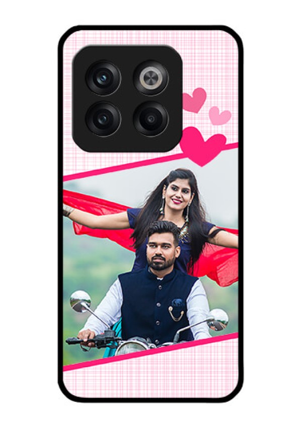 OnePlus 10T 5G Custom Glass Phone Case - Love Shape Heart Design