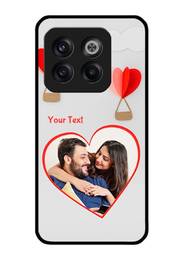 OnePlus 10T 5G Custom Glass Mobile Case - Parachute Love Design