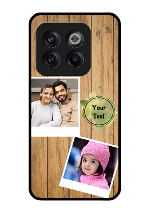 OnePlus 10T 5G Custom Glass Phone Case - Wooden Texture Design