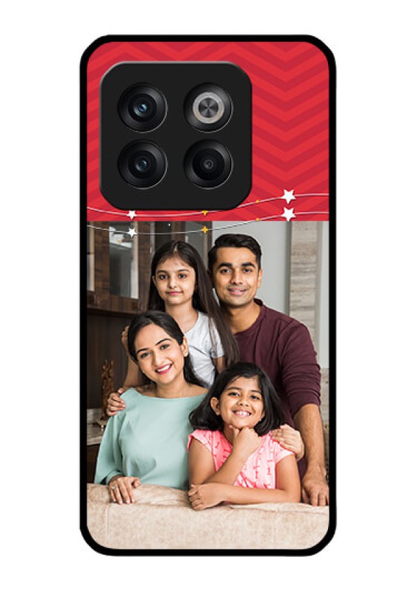 OnePlus 10T 5G Personalized Glass Phone Case - Happy Family Design