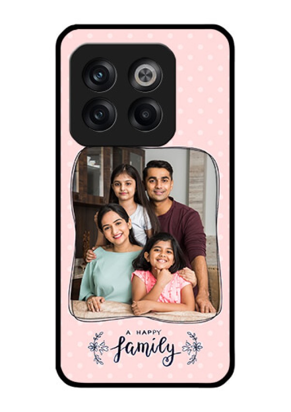 OnePlus 10T 5G Custom Glass Phone Case - Family with Dots Design