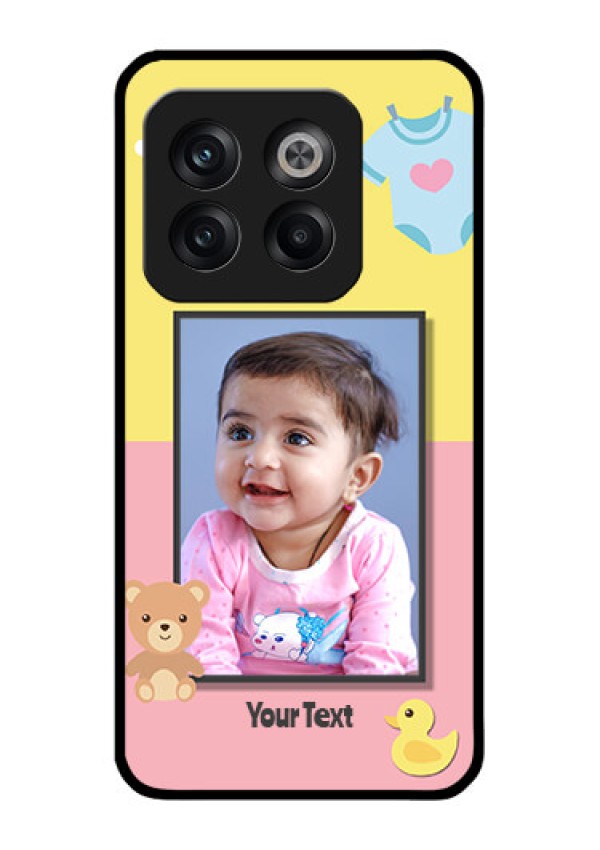 OnePlus 10T 5G Photo Printing on Glass Case - Kids 2 Color Design