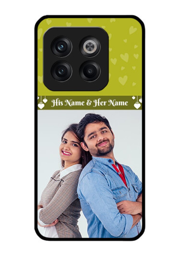 OnePlus 10T 5G Custom Glass Phone Case - You & Me Heart Design