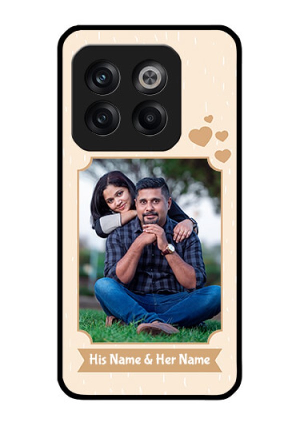 OnePlus 10T 5G Custom Glass Phone Case - with confetti love design