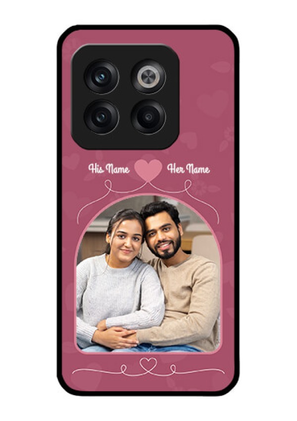 OnePlus 10T 5G Photo Printing on Glass Case - Love Floral Design