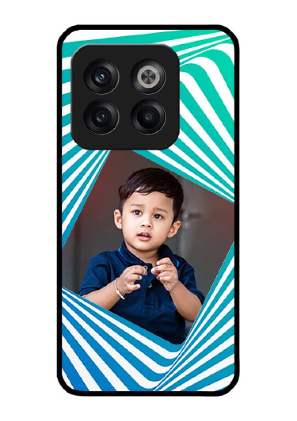 OnePlus 10T 5G Personalized Glass Phone Case - Abstract Spiral Design