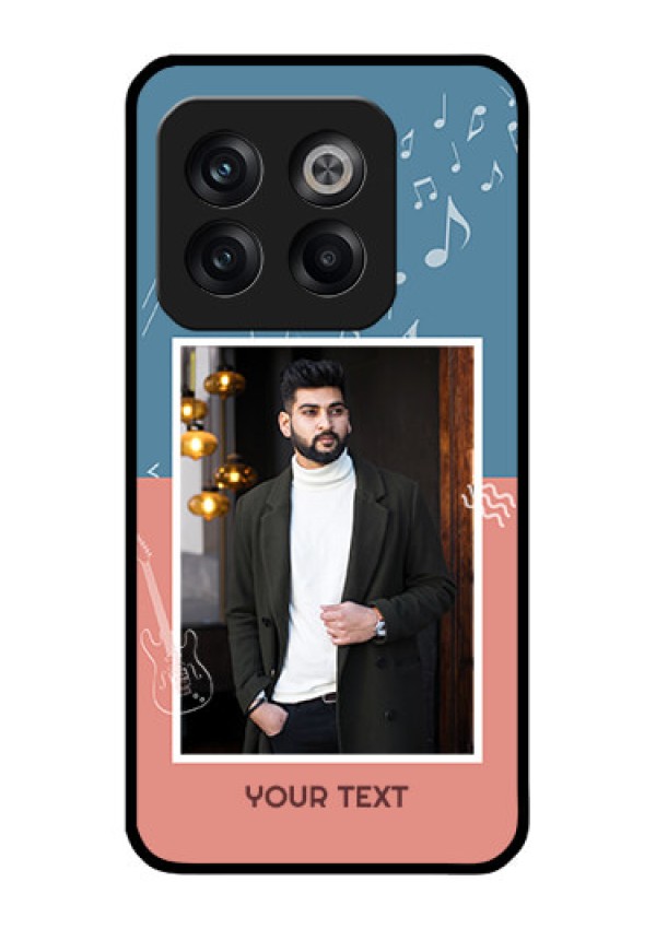 OnePlus 10T 5G Photo Printing on Glass Case - with Color Musical Note Design