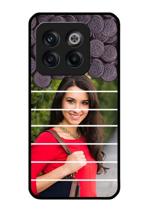 OnePlus 10T 5G Custom Glass Phone Case - with Oreo Biscuit Design