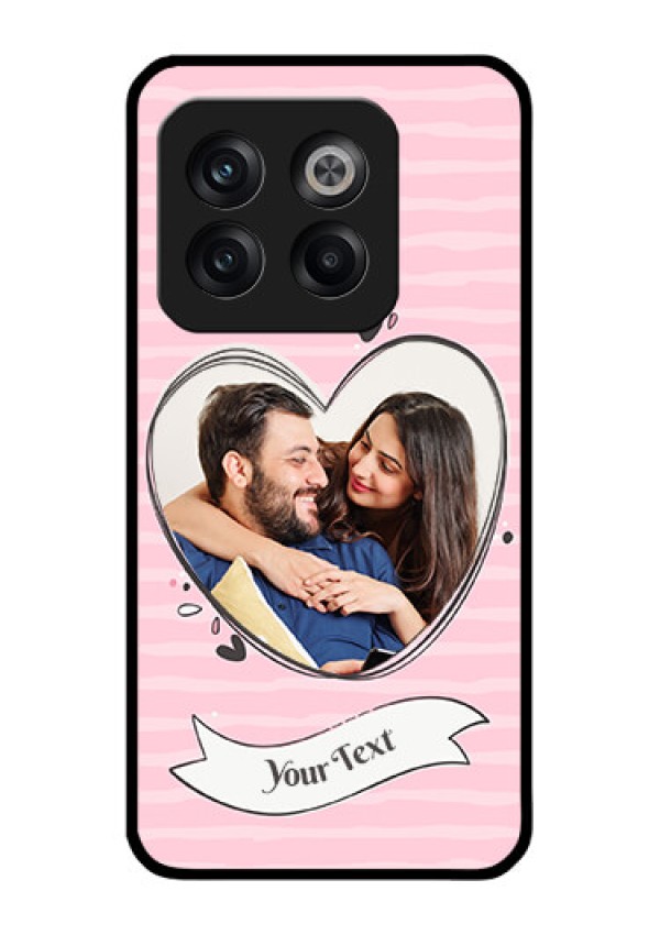 OnePlus 10T 5G Custom Glass Phone Case - Vintage Heart Design