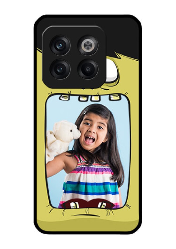 OnePlus 10T 5G Personalized Glass Phone Case - Cartoon monster back case Design