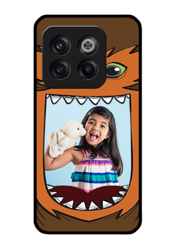 OnePlus 10T 5G Photo Printing on Glass Case - Owl Monster Back Case Design
