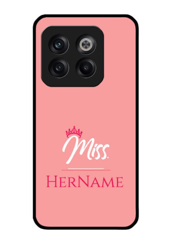 OnePlus 10T 5G Custom Glass Phone Case Mrs with Name