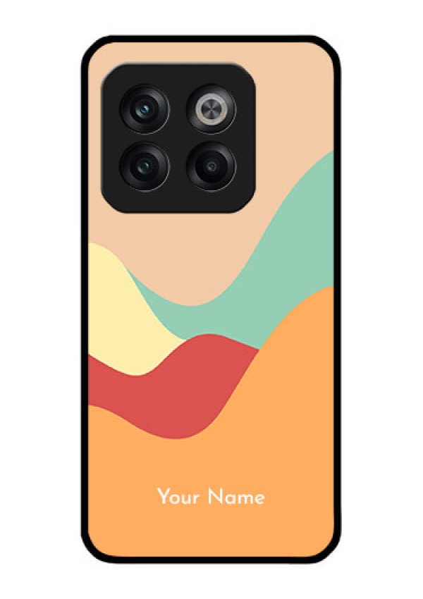 OnePlus 10T 5G Personalized Glass Phone Case - Ocean Waves Multi-colour Design