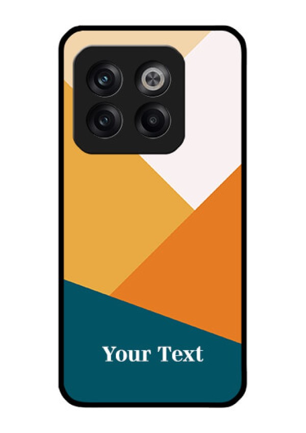 OnePlus 10T 5G Personalized Glass Phone Case - Stacked Multi-colour Design